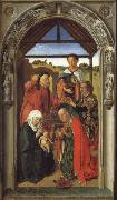 Dieric Bouts The Annunciation,The Visitation,THe Adoration of theAngels,The Adoration of the Magi France oil painting artist